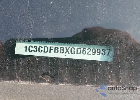 2016 Dodge Dart Sxt z USA, uszkodzony, nr VIN 1C3CDFBBXGD629937